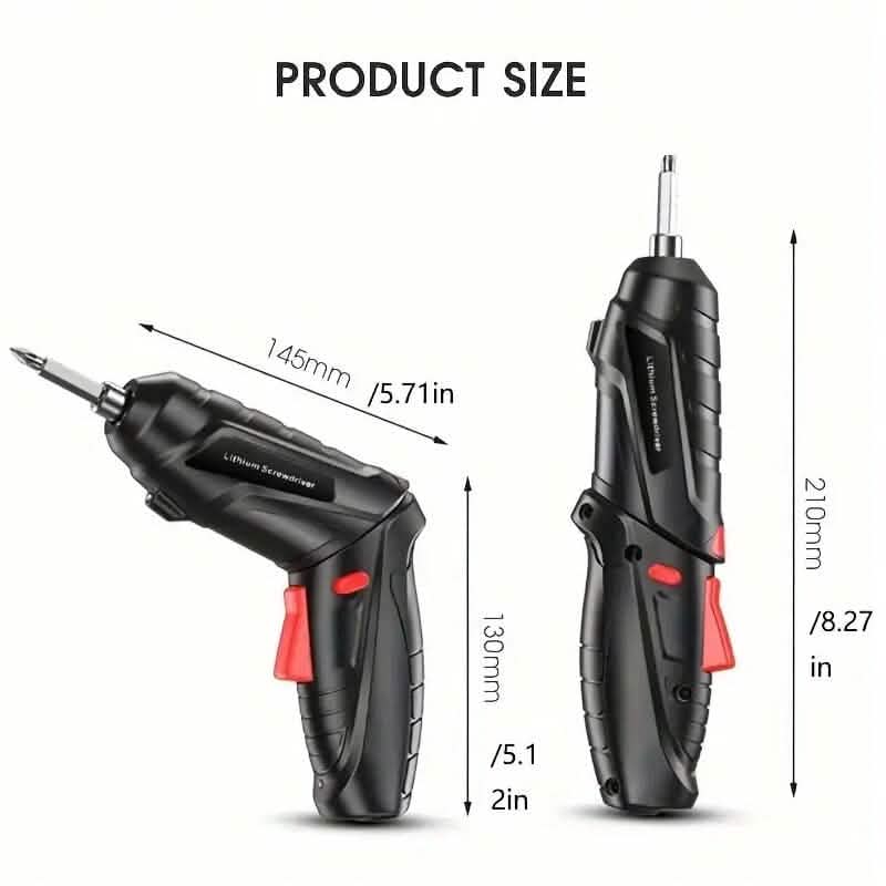 Set de 47 Piezas: Mini Taladro Eléctrico 3,6V para el Hogar