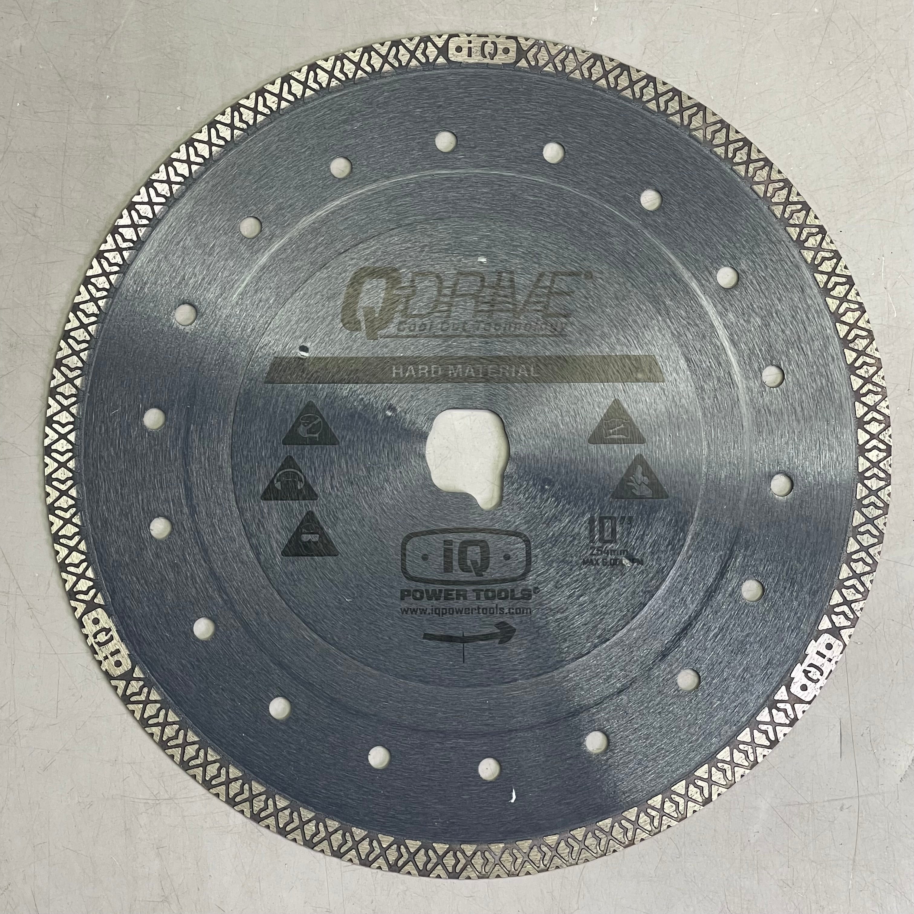 Disco de Corte en Seco IQ POWER TOOLS Q-Drive 254 mm para Materiales Duros (IQTS244)