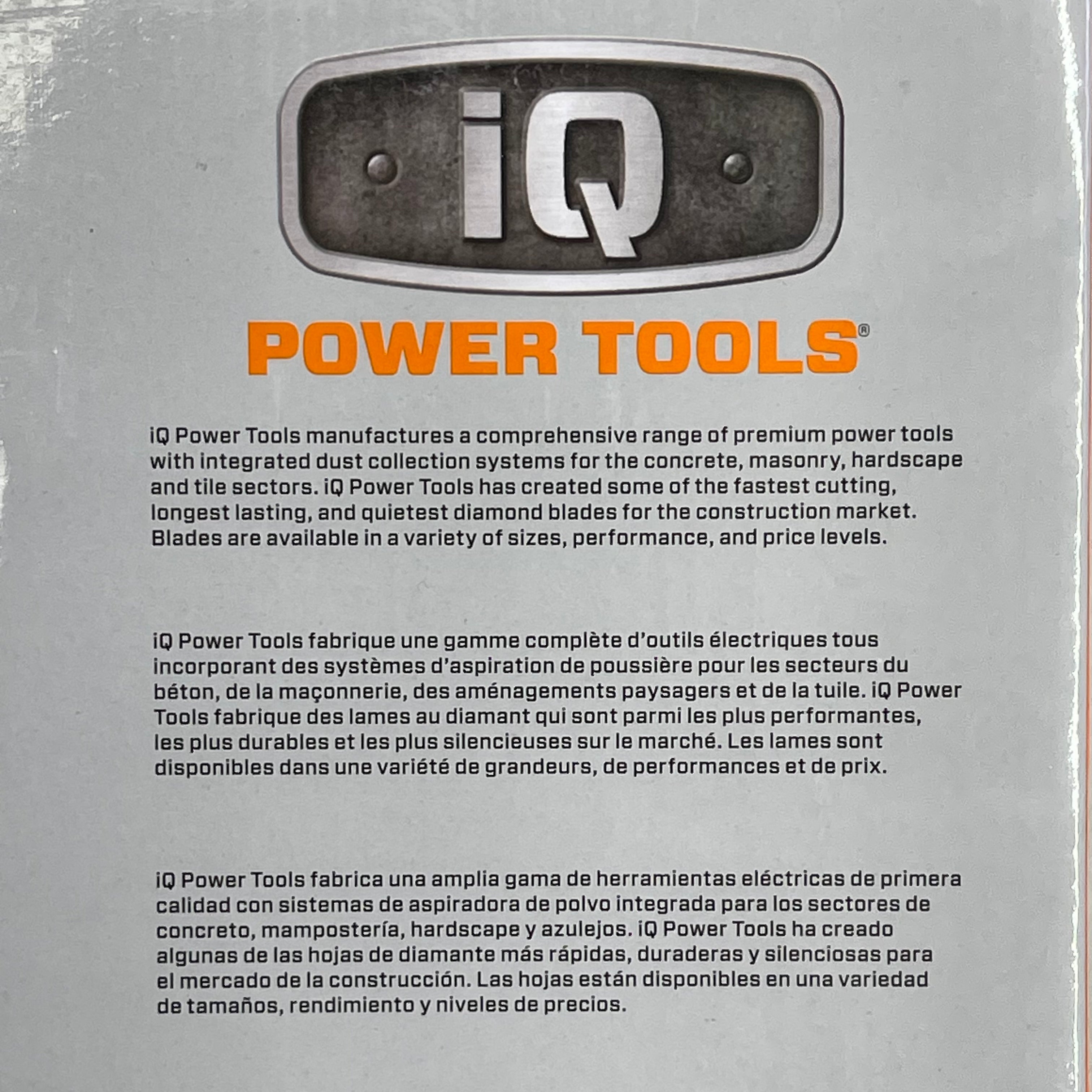 Disco de Corte en Seco IQ POWER TOOLS Q-Drive 254 mm para Materiales Duros (IQTS244)