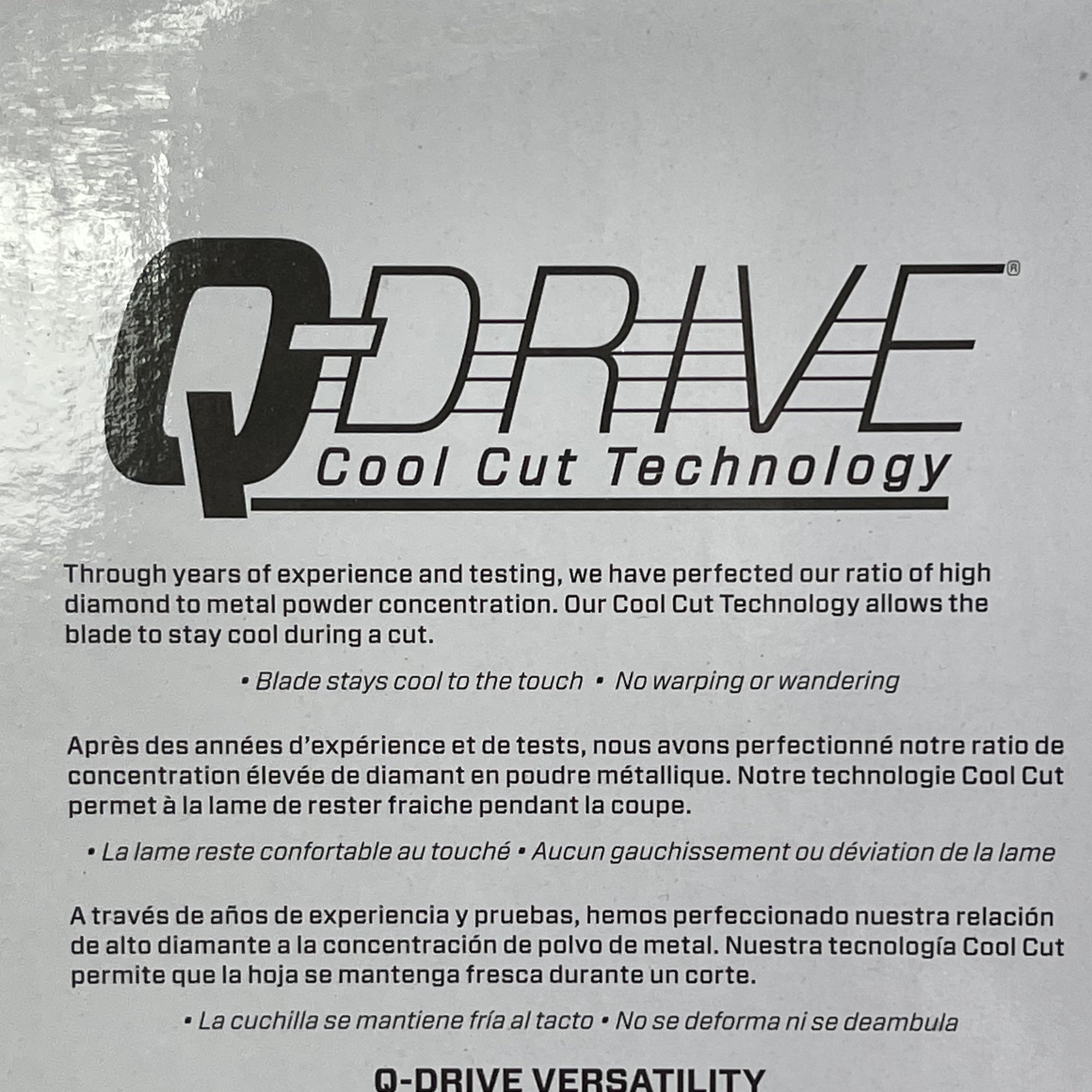 Disco de Corte en Seco IQ POWER TOOLS Q-Drive 254 mm para Materiales Duros (IQTS244)