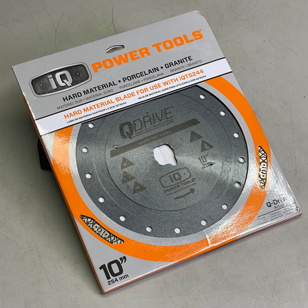 Disco de Corte en Seco IQ POWER TOOLS Q-Drive 254 mm para Materiales Duros (IQTS244)