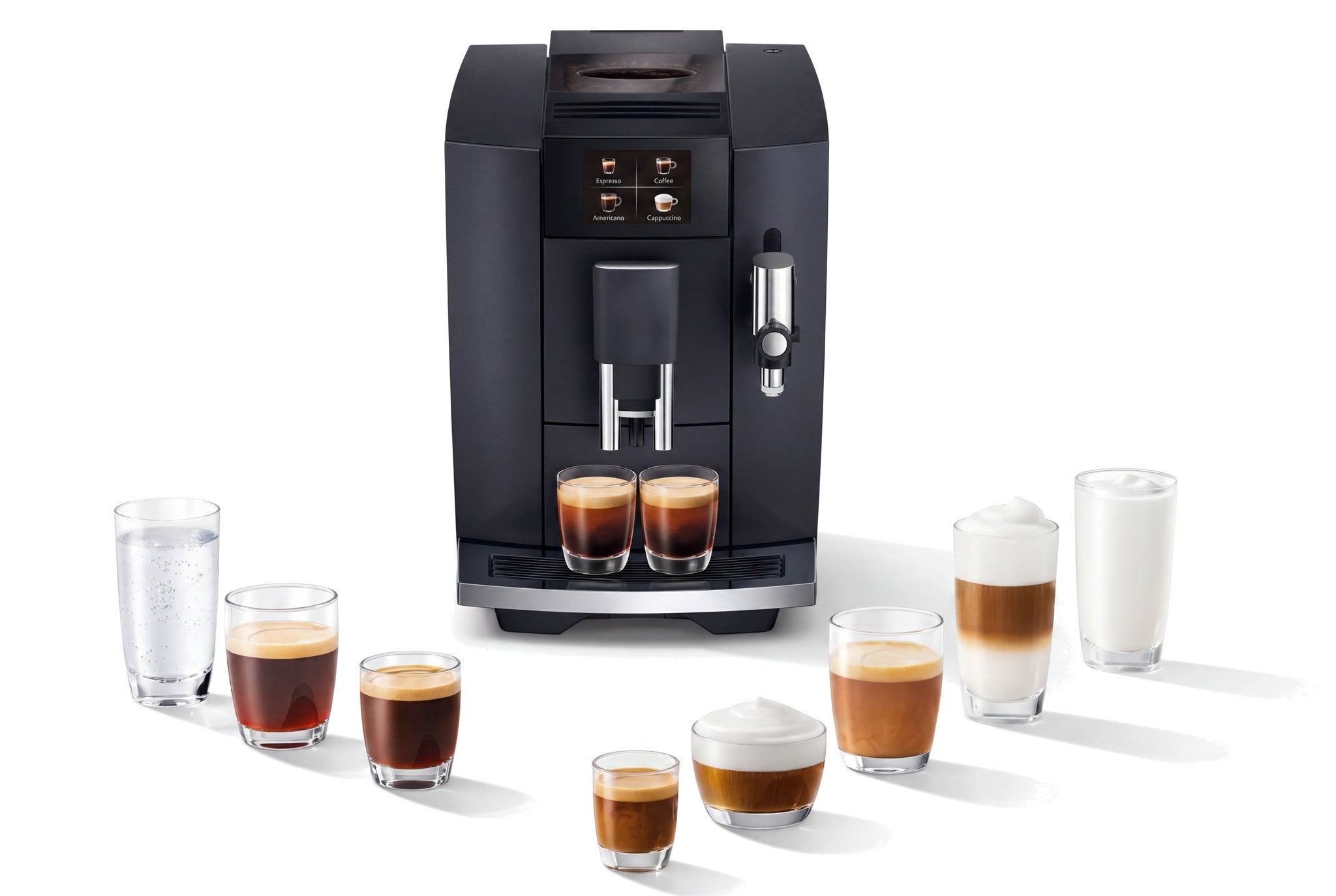 Las distintas especialidades de café que prepara la máquina